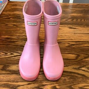 Girls Pink Hunter Rain Boots